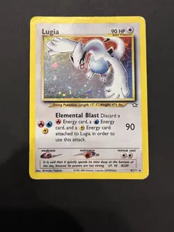 Lugia 9/111 Neo Genesis Holo Vintage Pokemon Card DMG - Image 1