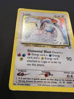 Lugia 9/111 Neo Genesis Holo Vintage Pokemon Card DMG - Image 2