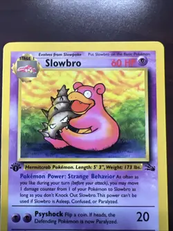 Slowbro 43/62 Uncommon Fossil 1st Edition Non Holo Pokemon Card NM-MT - Image 3