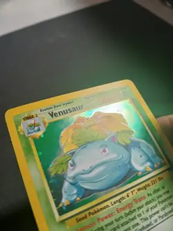 Pokemon Venusaur 15/102 Holo Card Unlimited Base Set - MP - Image 3