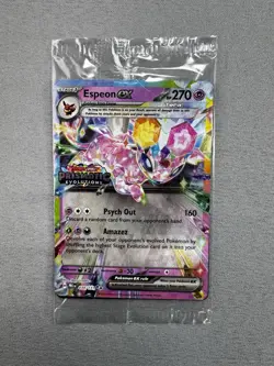 Pokemon TCG Espeon EX Prismatic Evolutions Promo Card 034/131 Stamped Sealed - Image 1