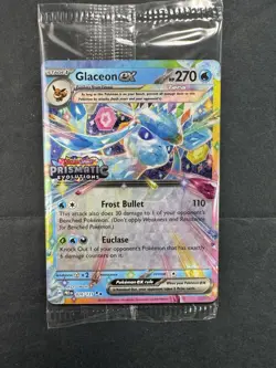 Pokemon TCG Glaceon EX 026/131 STAMPED PROMO Card Prismatic Evolutions MINT - Image 1