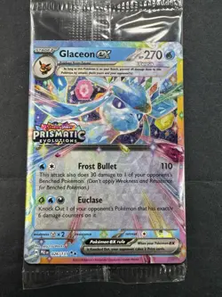 Pokemon TCG Glaceon EX 026/131 STAMPED PROMO Card Prismatic Evolutions MINT - Image 2