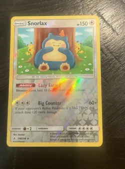 Snorlax 158/214 Unbroken Bonds Reverse Holo Pokemon Card - Image 1