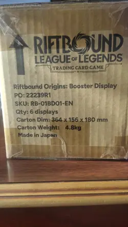 Riftbound League of Legends Trading Card Game Origins Booster Box Case (6 Boxes) - Image 2