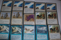 MTG 15 ICE AGE Sacred boon white blue playset ray of command magic cards - Image 1