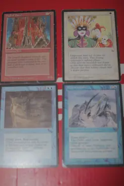 MTG 4 heavy play the dark legends festival wall of dust old school magic cards - Image 1