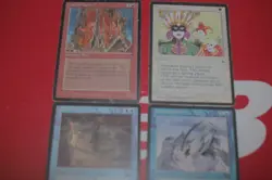 MTG 4 heavy play the dark legends festival wall of dust old school magic cards - Image 2