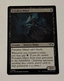 MTG Forsaken Miner - Outlaws of Thunder Junction LP - Image 1