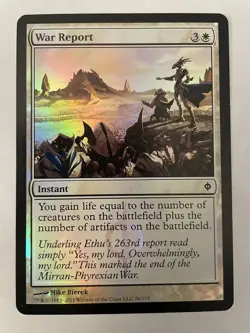 War Report - Foil x1 NM Magic the Gathering 1x New Phyrexia mtg - Image 1