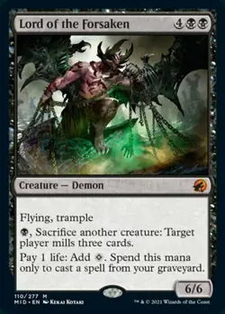 Lord of the Forsaken x1 1x FOIL Innistrad: Midnight Hunt NM MTG - Image 1