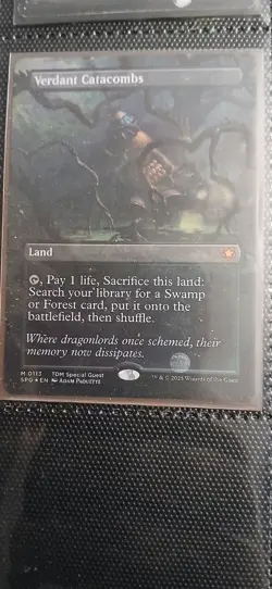 Mtg Foil Extended Art Verdant Catacombs Nm Lp - Image 1