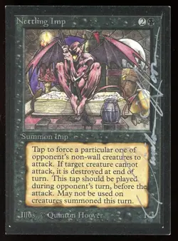 SIGNED Beta/CE Nettling Imp Artist Proof ~ Magic/MTG~ NEAR MINT+ Condition - Image 1