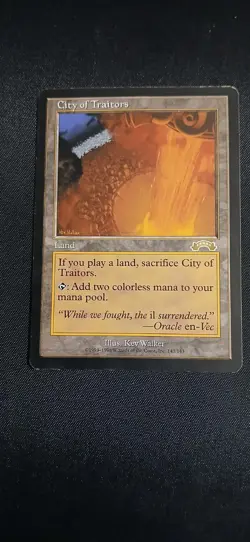 Mtg Exodus Rare City Of Traitors Pl Mp Vintage Magic The Gathering - Image 1