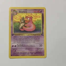 Pokemon TCG Slowbro Fossil 43/62 1st Edition Uncommon Regular 60 HP 1999 - Image 1