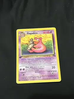 Pokemon FRENCH Slowbro (Flagadoss) 43/62 1st Edition Fossil - Image 1
