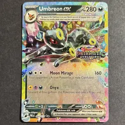 Pokemon TCG Umbreon ex 060/131 Prismatic Evolutions Promo Holo EX 280HP - Image 1