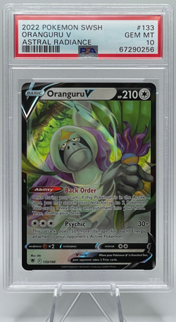 2022 POKEMON SWORD & SHIELD ASTRAL RADIANCE #133 ORANGURU V PSA 10 GEM MINT - Image 1