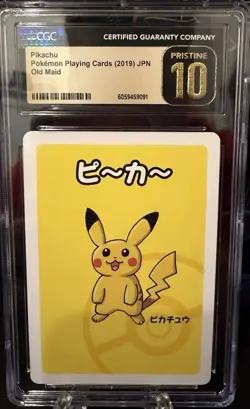 Pikachu Old Maid Pokemon CGC PRISTINE 10 💎 Japanese 2019 PROMO - Image 1