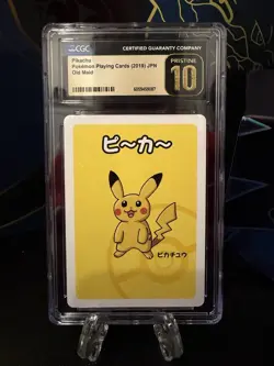 Pikachu Pokemon Old Maid CGC PRISTINE 10 💎 2019 JAPANESE PROMO - Image 1