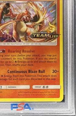 2019 POKEMON SM BLACK STAR PROMO TEAM UP PRERELEASE #SM158 CHARIZARD-HOLO PSA 9 - Image 5
