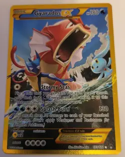 Gyarados EX 123/122 Secret Rare Full Art 2016 Pokemon XY Breakpoint - Image 3
