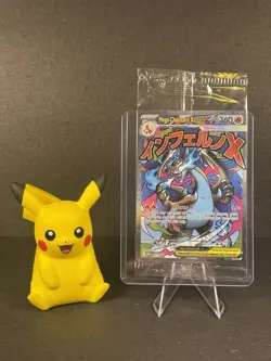 Pokemon Mega Charizard X ex 023 Me: Mega Evolution Promo Holo Sealed w/Oricorio - Image 1