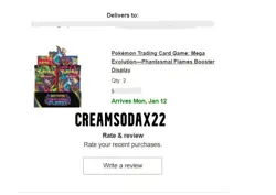 Pokemon TCG Mega Evolutions-Phantasmal Flames Booster Display Box - Image 3