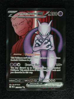 Team Rocket's Mewtwo ex Ultra Rare Pokemon Destined Rivals (DRI) #213 - Image 1