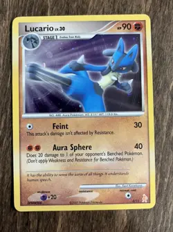Lucario LV.30 3/11 Holo Rare Diamond & Pearl Trainer Kit Promo Pokemon TCG - Image 1