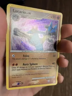 Lucario LV.30 3/11 Holo Rare Diamond & Pearl Trainer Kit Promo Pokemon TCG - Image 4