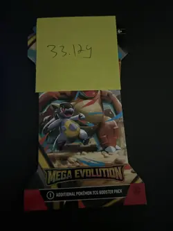 (VERY HEAVY) 33.12g Pokemon TCG Mega Evolution Sleeved Booster Pack (SEALED)✅ - Image 4