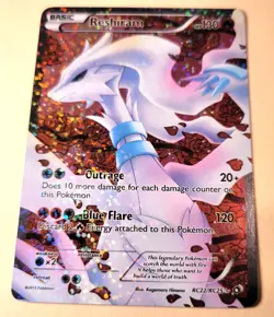 Pokemon Reshiram (Full Art) RC22/RC25 Legendary Treasures: Radiant Collection NM - Image 4