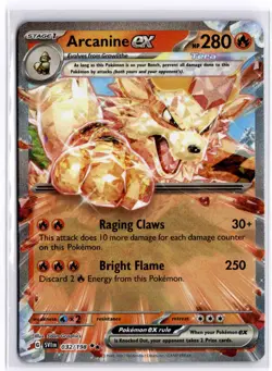 Arcanine ex 032/198 Pokemon SV01: Scarlet & Violet Base Set NM - Image 1