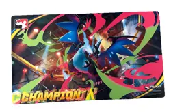 Pokemon TCG Mega Charizard X League Cup Champion Playmat - Image 1