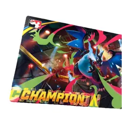 Pokemon TCG Mega Charizard X League Cup Champion Playmat - Image 2