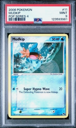 MUDKIP 2006 POKEMON POP SERIES 4 11/17 GRADED PSA 9 MINT - Image 1