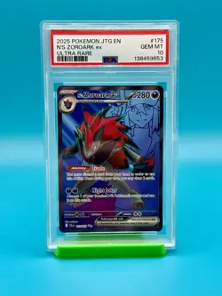 PSA 10 - 2025 POKEMON, JTG EN, N'S ZOROARK EX, ULTRA RARE - Image 1