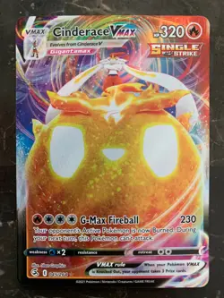 Pokemon Fusion Strike - CINDERACE VMAX 045/264 - NM - Image 1