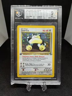 Pokemon Snorlax Jungle 1st Edition Holo Rare #11 BGS 9 Mint - Image 1