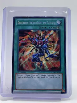DEDICATION THROUGH LIGHT AND DARKNESS 2012 YU-GI-OH! 1ST SECRET RARE Q5677 - Image 1