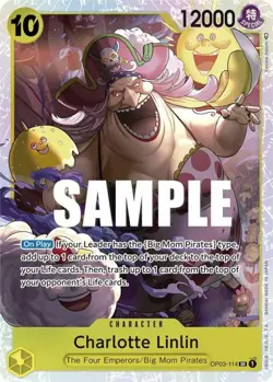 1x Charlotte Linlin - OP03-114 - SR - Foil Light Play Booster OP-03: Pillars of - Image 1