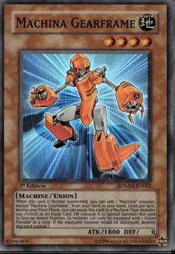 Machina Gearframe 1st Ed Super Rare SDMM-EN002 Yu-Gi-Oh! - Image 1
