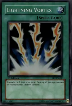 Lightning Vortex 1st Ed Super Rare FET-EN040 Yu-Gi-Oh! - Image 1