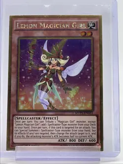 LEMON MAGICIAN GIRL 2016 YU-GI-OH! THE DARK SIDE 1ST EDITION GOLD Q5677 - Image 1