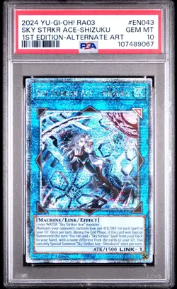 2024 Yugioh RA03 EN043 Sky Striker Ace - Shizuku (Alternate Art) 1st Ed PSA 10 - Image 1