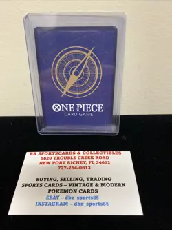 Roronoa Zoro SP PRB02-006 - The Azure Sea’s Seven - One Piece Card Game - NM - Image 2