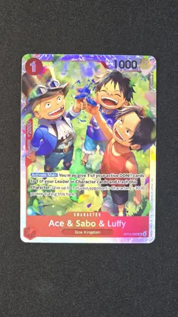 Ace & Sabo & Luffy SR OP13-007 M OPTCG One Piece Carrying On His Will - Image 1