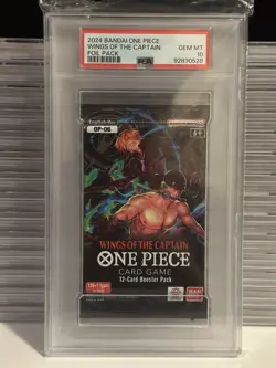 ✅C 2024 One Piece "Wings of the Captain" OP06 - Sealed Foil Pack - PSA 10 GEM MT - Image 1