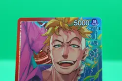 One Piece Two Legends Marco OP08-002 Parallel Alternate Alt Art Leader NM - Image 2